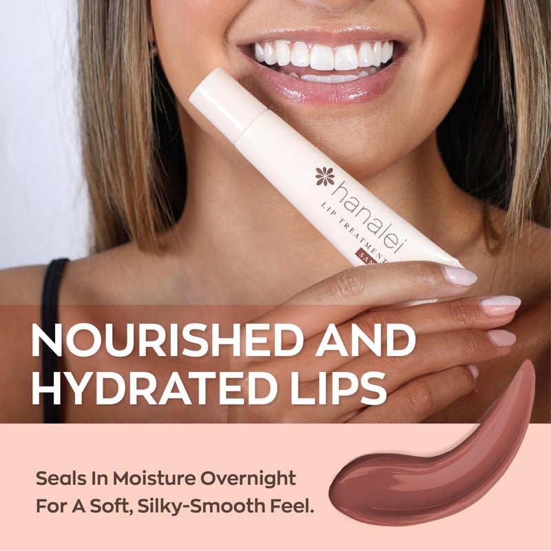 Hanalei Lip Treatment for Dry, Chapped Lips â€“ Intensive Overnight Moisturizer with Kukui Oil, Shea Butter & Grapeseed Oil â€“ Hydrating Balm for Healing Cracks â€“ Natural Nude Tint, 15g â€“ Cruelty-Free - Image 3